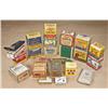 Image 1 : Lot of 22 collectible boxes of ammunition and  Winchester products. Unopened full box of 12ga  brass