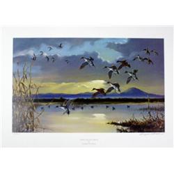 Lot of 10 Prints all numbered and  signed:“Called-In” (Canada Geese) by Larry  Toschik, image size 2