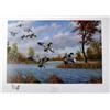Image 7 : Lot of 10 Prints all numbered and signed: Last  Years Blinds This Years Mallards" by Russ Johnson   
