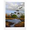 Image 10 : Lot of 10 Prints all numbered and signed:  “Tranquility” by Larry Barton, image size 16” x 18  ½”., 