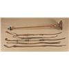 Image 1 : Lot of 5 braided leather quirts in good condition,  all showing age and use. Along with a nicely mad