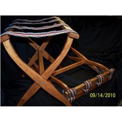 2 handmade, folding, Indiana cherry wood, luggage stands