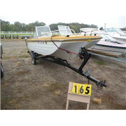 1971 Crestliner 15 ft boat w/trailer