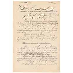 Benito Mussolini and Vittorio Emanuel III