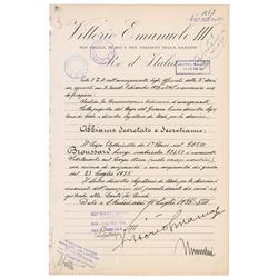 Benito Mussolini and Vittorio Emanuel III