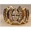 Image 1 : 14K GOLD LADIES DIAMOND RING - SZ. 7 - Poss. Vinta