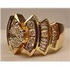 Image 2 : 14K GOLD LADIES DIAMOND RING - SZ. 7 - Poss. Vinta