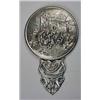 Image 1 : C. 1920'S SILVER HAND MIRROR SHOWING FARM YARD MUS