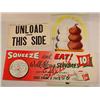 Image 1 : LOT OF 3 VINTAGE ADVERTISING SIGNS - Nabisco Ice C