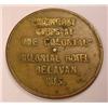 Image 1 : C. 1920'S COLONIAL HOTEL DELEVAN, WI TOKEN
