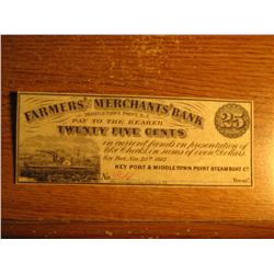 Obsolete STEAMBOAT Note, 1862