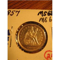 1857 DIME MS62