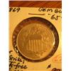Image 1 : Shield NICKEL 1869 Gem BU65