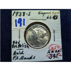 1938-S GEM 66 FSB