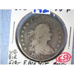 1806 25c Bust, VG-F