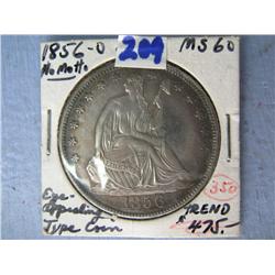 1856-O 50c MS60