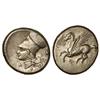 Image 1 : GREEK COINS - Estátera. 350-306 a.C. CORINTO. Anv.: Pegaso volando a izquierda, debajo . Rev.: Cabez