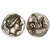 Image 1 : CELTIBERIAN COINS - Dracma. EMPORITON. Anv.: Cabeza de Perséfone a derecha, rodeada de tres delfines