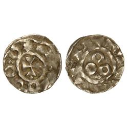 MEDIEVAL COINS: CATALONIA-ARAGÓN - Diner. BORRELL. COMTAT DE BARCELONA. Anv.: Cruz interior. Rev.: T