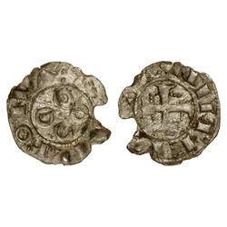 MEDIEVAL COINS: CATALONIA-ARAGÓN - Òbol. EIMERIC I i II. VESCOMTAT DE NARBONA. Anv.: :NARBONA. Cuatr