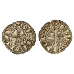 MEDIEVAL COINS: CATALONIA-ARAGÓN - Òbol morlà. VESCOMTAT DE BEARN. Anv.: ONOFORCAS. En el campo M, P