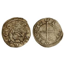 MEDIEVAL COINS: CATALONIA-ARAGÓN - Òbol. ALFONS I. COMTAT DE PROVENÇA. Anv.: REXARAGONE. Efigie coro