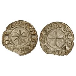 MEDIEVAL COINS: CATALONIA-ARAGÓN - Diner. BERTRAN d´URGELL. COMTAT d´EMBRUN. Anv.: COMESEDN´E. Estre