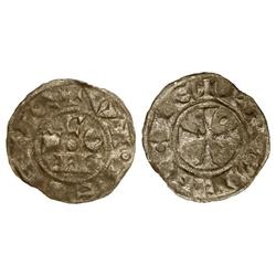 MEDIEVAL COINS: CATALONIA-ARAGÓN - Diner. GUILLERM II d´URGELL. COMTAT DE FORCALQUER. Anv.: VI.LELMV
