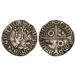 MEDIEVAL COINS: CATALONIA-ARAGÓN - Croat. MARTÍ I. BARCELONA. Anv.: :MARTINUS:DEI:GR´A:REX:. Efigie 
