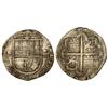 Image 1 : SPANISH MONARCHY: PHILIP II - 4 Reales. S/F. SEVILLA. 13,68 grs. Flor de lis entre escudo y corona. 