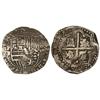 Image 1 : SPANISH MONARCHY: PHILIP II - 8 Reales. POTOSÍ. BR. Anv.: P/BR-escudo-. 26,90 grs. Cal-159. (MBC). 