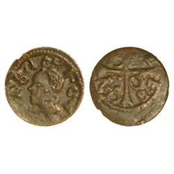 SPANISH MONARCHY: REAPERS' WAR - Diner. 1641. FELIP IV. SOLSONA. Rev.: Cruz con anillos y grupos de 