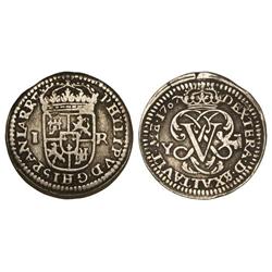 SPANISH MONARCHY: PHILIP V - 1 Real. 1707. SEGOVIA. Y. (Ligeramente alabeada). Cal-1687. MBC/MBC+. 