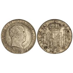 SPANISH MONARCHY: FERDINAND VII - 20 Reales. 1823. MADRID. S.R. (Rayitas). Cal-517. MBC. 