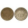 Image 1 : PESETA SYSTEM: LOCAL ISSUES OF THE CIVIL WAR - Lote 2 monedas 1 Pesseta. S/F. C.M. SEGARRA DE GAIÀ. 