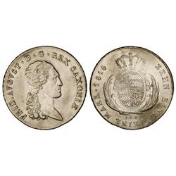 WORLD COINS: GERMAN STATES - Thaler. 1816-IGS. FEDERICO AUGUSTO III. SAJONIA-ALBERTINE. AR. KM-1071.