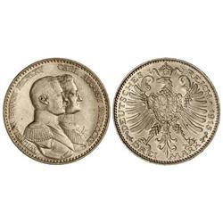 WORLD COINS: GERMAN STATES - 3 Marcos. 1915-A. SAXE-WEIMAR-EISENACH. AR. Centenario Gran Ducado. Y-1