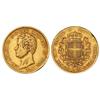 Image 1 : WORLD COINS: ITALIAN STATES - 20 Liras. 1845-P. CARLOS ALBERTO. CERDEÑA. AU. (Rayitas en anverso. Go