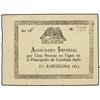 Image 1 : SPANISH BANK NOTES: ANCIENT - 100 Pesetas. 1813. JOSÉ BONAPARTE. ASIGNADO IMPERIAL. BARCELONA. Ed-A1