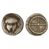 Image 1 : GREEK COINS - Dióbolo. 450-350 a.C. MESEMBRIA. Anv.: Casco crestado de frente. Rev.: META. En los cu