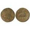 Image 1 : CELTIBERIAN COINS - As. CELSE. Anv.: Cabeza masculina a derecha, alrededor tres delfines. Rev.: Jien