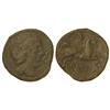Image 1 : CELTIBERIAN COINS - As. ERCAVICA. Anv.: Cabeza masculina a derecha, detrás arado, delante signos ibé
