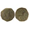 Image 1 : CELTIBERIAN COINS - As. ILTIRTA. Anv.: Cabeza masculina a derecha. Rev.: Lobo a derecha, encima leye