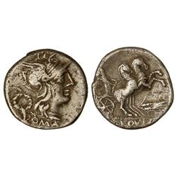 ROMAN COINS: ROMAN REPUBLIC - Denario. 128 a.C. CLOULIA-1. T. Cloelius. (Algunas oxidaciones). Cal-4