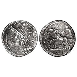 ROMAN COINS: ROMAN REPUBLIC - Denario. 104 a.C. COELIA-2. C. Coelius Caldus. (Oxidaciones). Cal-442;