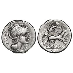 ROMAN COINS: ROMAN REPUBLIC - Denario. 109-108 a.C. FLAMINIA-1. Lucius Flaminius Cilo. Cal-579; FFC-