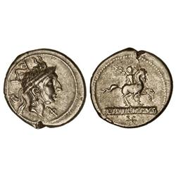 ROMAN COINS: ROMAN REPUBLIC - Denario. 113-112 a.C. MARCIA-12. L. Marcius Phiippus. Anv.: Cabeza de 