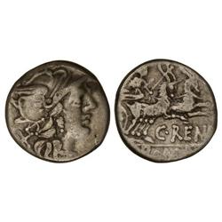 ROMAN COINS: ROMAN REPUBLIC - Denario. 138 a.C. RENIA-1. C. Renius. Cal-1230; FFC-1088. MBC-. 