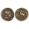 Image 1 : ROMAN COINS: ROMAN REPUBLIC - Denario. 116-115 a.C. SERGIA-1a. M. Sergius Silus. Cal-1272; FFC-1112.