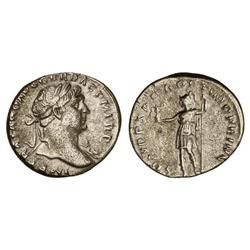 ROMAN COINS: ROMAN EMPIRE - Denario. Acuñada el 103-112 d.C. TRAJANO. Anv.: IMP. TRAIANO AVG. GER. D